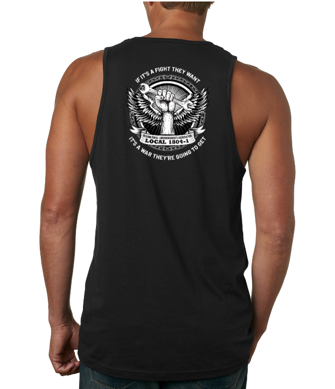 ILA STRONG - Premium Tank - Core Classic/Winged Slogan - Left Chest and back