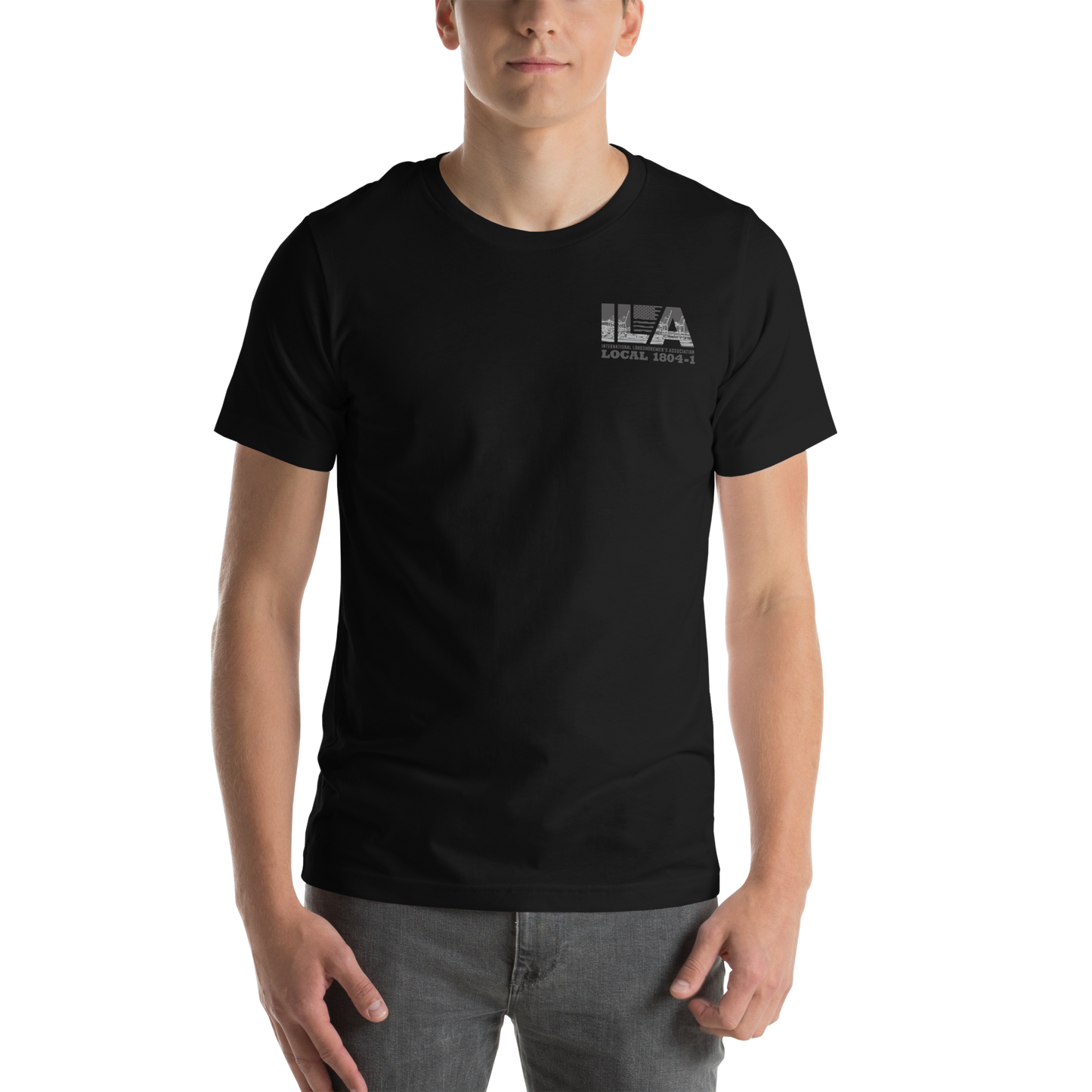 ILA STRONG - Premium Tee - Core Classic/Winged Slogan - Left Chest and Back