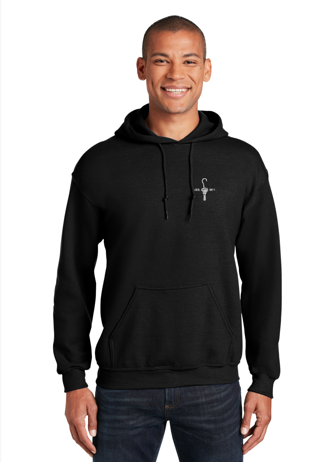 NEW - Classic Hoodie - Skeleton Hook/Reaper - Left Chest & Back