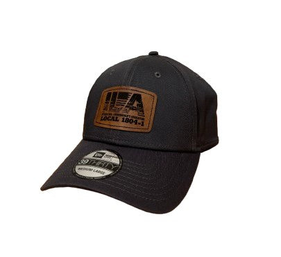 New Era Stretch Fitted - ILA Leather Patch - Graphite